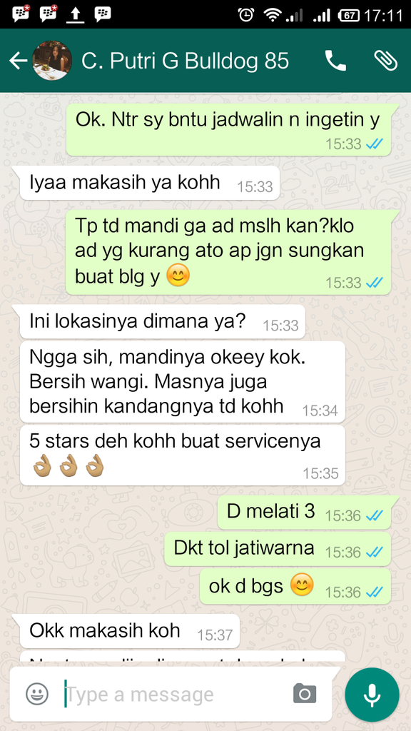 Testimonial Caesar Jac'O Kennel - Petshop - Services