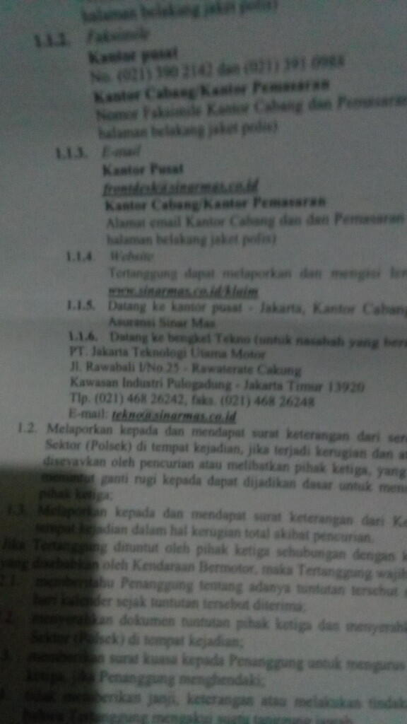 &#91;Keluhan&#93; Pelayanan Klaim Asuransi Kendaraan Sinar Mas