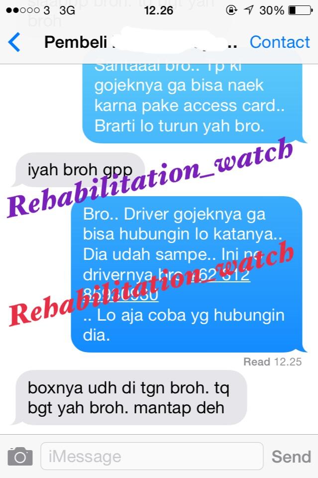 KOMENTAR DAN KESAKSIAN PARA COSTUMER REHABILITATION SHOP