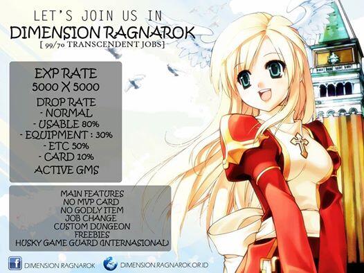 DIMENSION RAGNAROK SERVER NEW OPEN BETA 22 / 03 / 2016