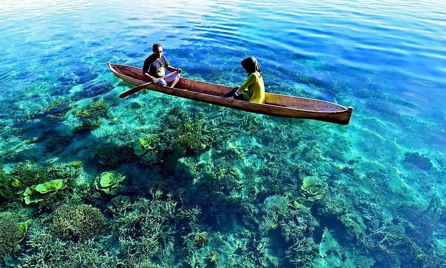 Pulau terbening di Indonesia Teluk Saleman, Pulau Seram MALUKU