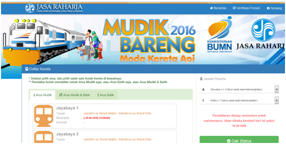 Metode Pembelian Tiket Kereta Lebaran