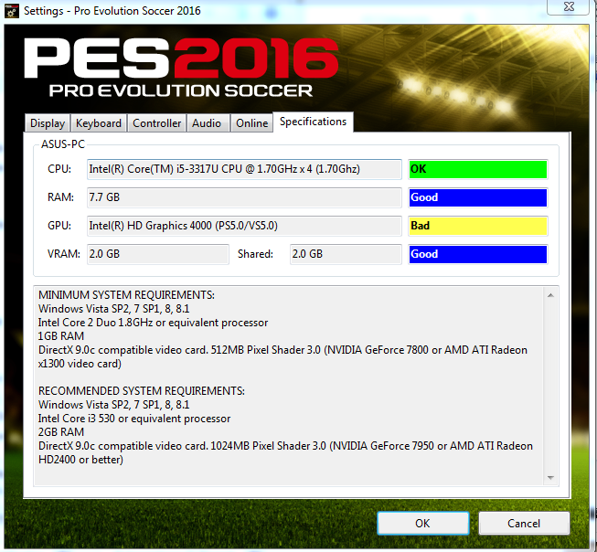 HELP!! Masalah di PES 2016 PC