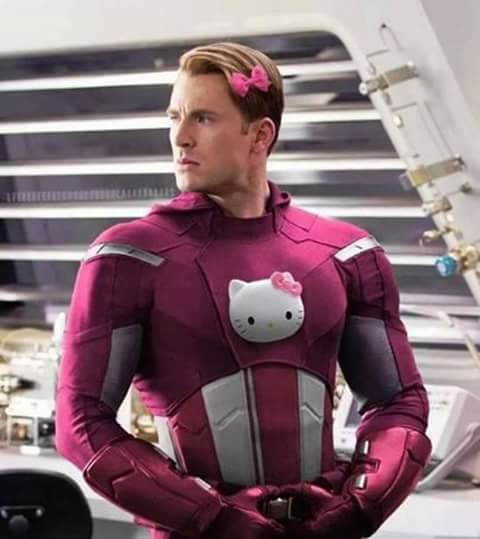 Penampilan ketika para karakter dalam film super hero di dandani dengan serba pink