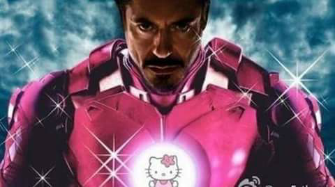 Penampilan ketika para karakter dalam film super hero di dandani dengan serba pink