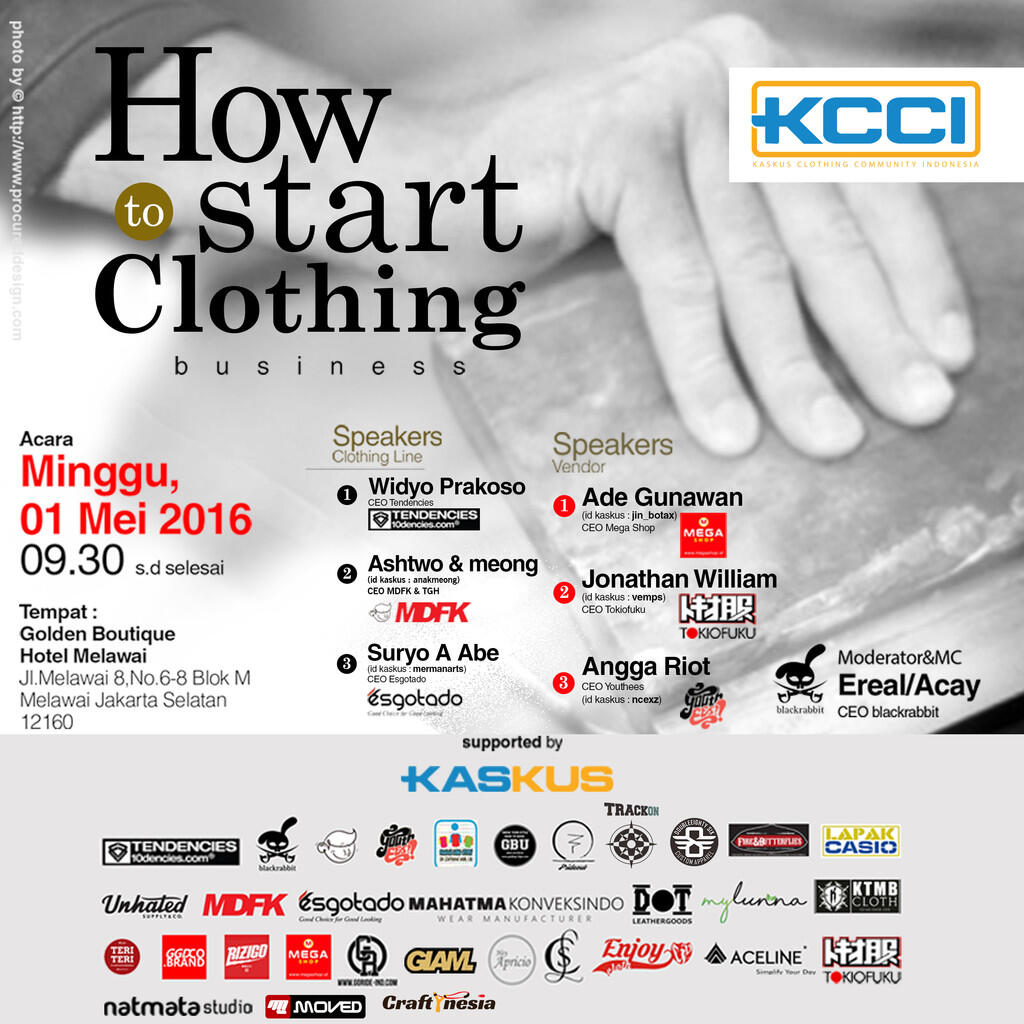 EDUKASI SEMINAR - LOCAL PRIDE- MEMBANGUN BRAND CLOTHING MU SENDIRI