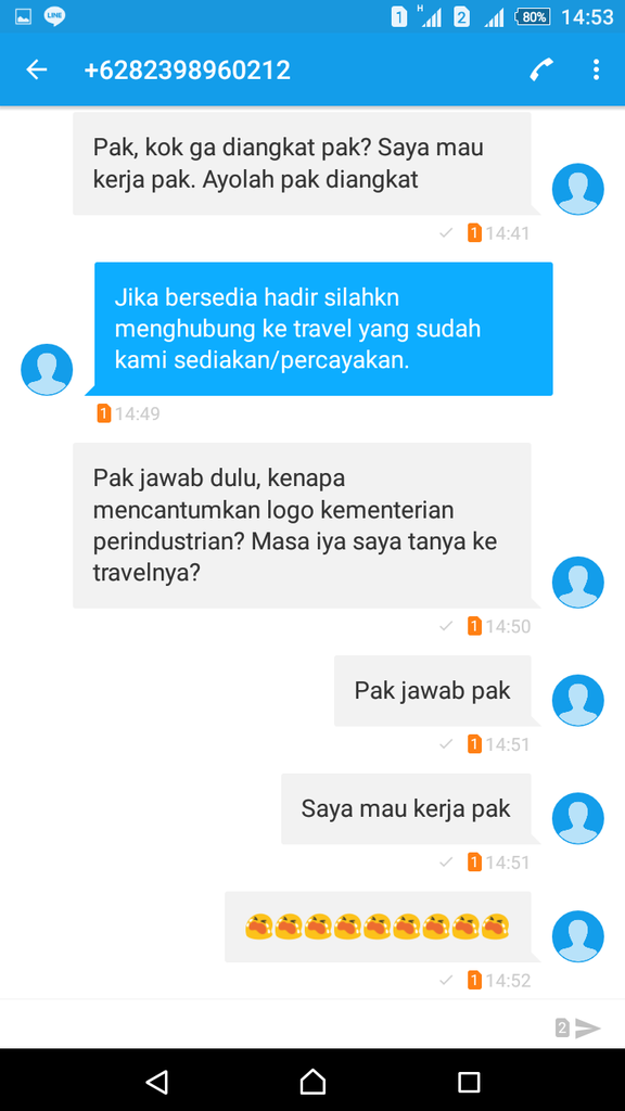 Penipuan yang mengatasnamakan PT. Sungai Budi Group