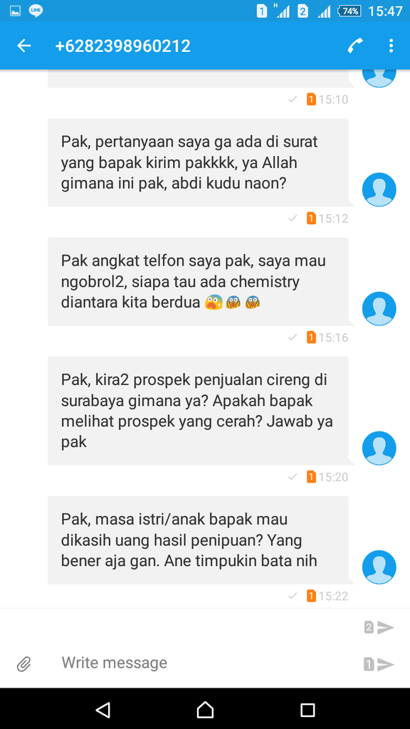 Penipuan yang mengatasnamakan PT. Sungai Budi Group