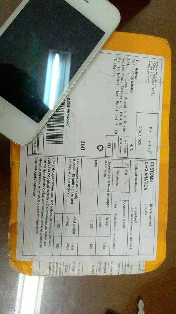 paket kirman dari luar negeri dimanipulasi