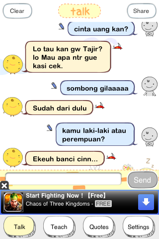 18 Percakapan kocak dengan simsimi, jomblo pasti tahu rasanya!