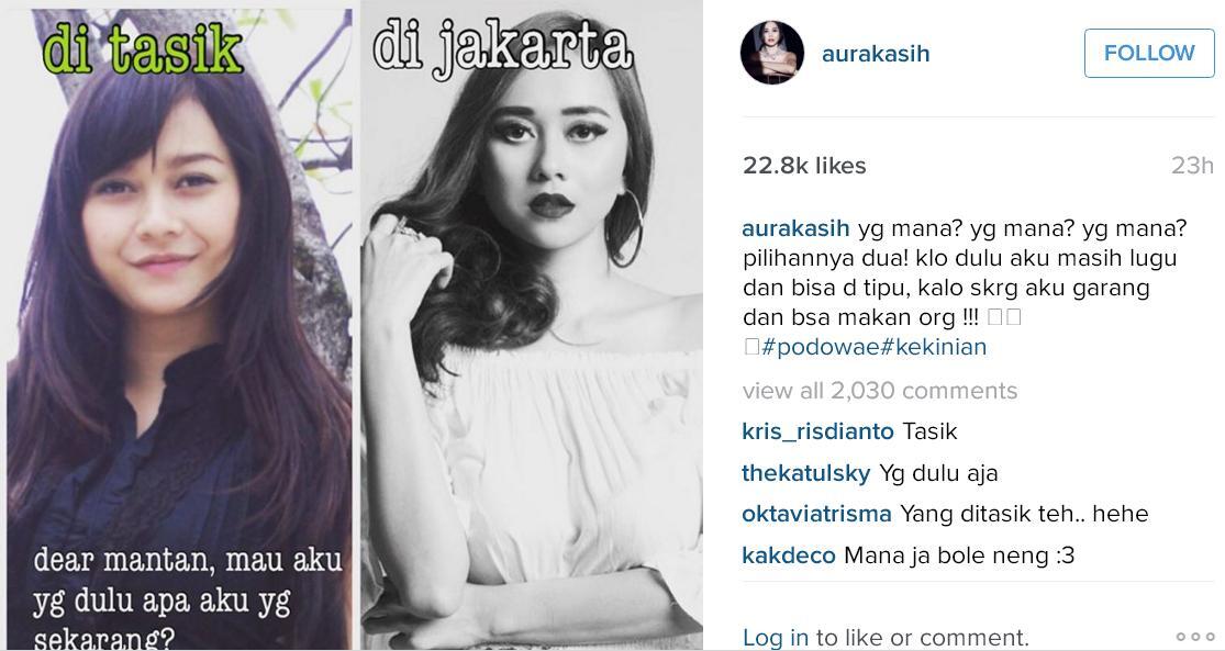 Aura Kasih ke Mantan Pacar: Dulu Aku Lugu, Bisa Ditipu