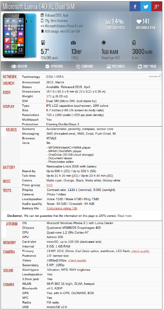 review lumia 640xl