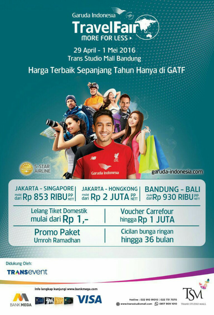 Garuda Air Travel Fair - Bandung with Bank Mega