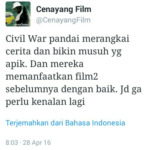 Review Non Spoiler Captain America Civil War