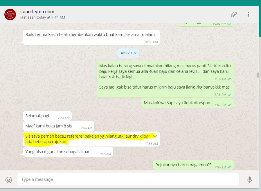 JANGAN MAU PAKAI LAUNDRYMU.COM TIDAK BERTANGGUNG JAWAB
