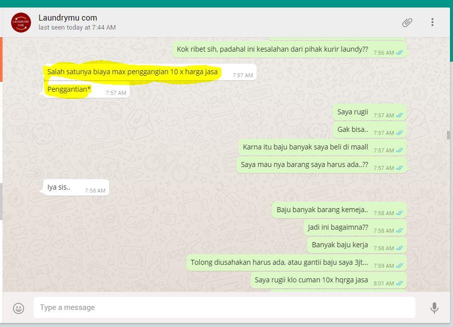 JANGAN MAU PAKAI LAUNDRYMU.COM TIDAK BERTANGGUNG JAWAB