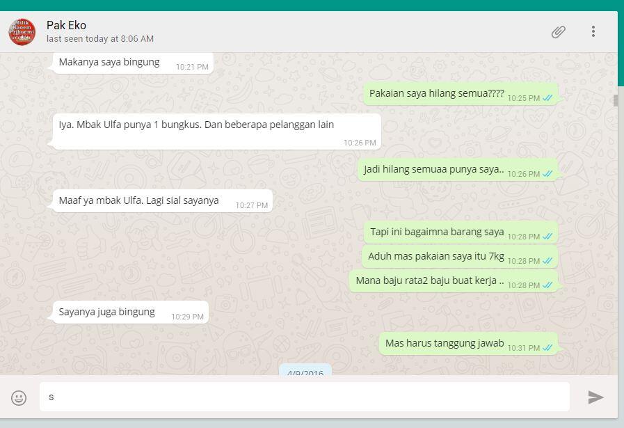 JANGAN MAU PAKAI LAUNDRYMU.COM TIDAK BERTANGGUNG JAWAB