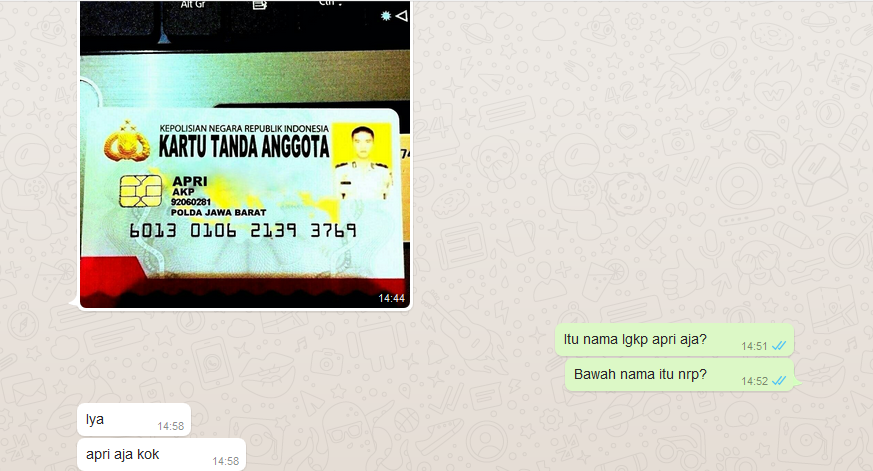 Percobaan penipuan dengan mengatas namakan Retire Moderator