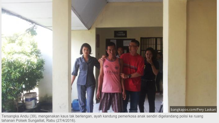 Andu Setubuhi Dua Anak Kandungnya