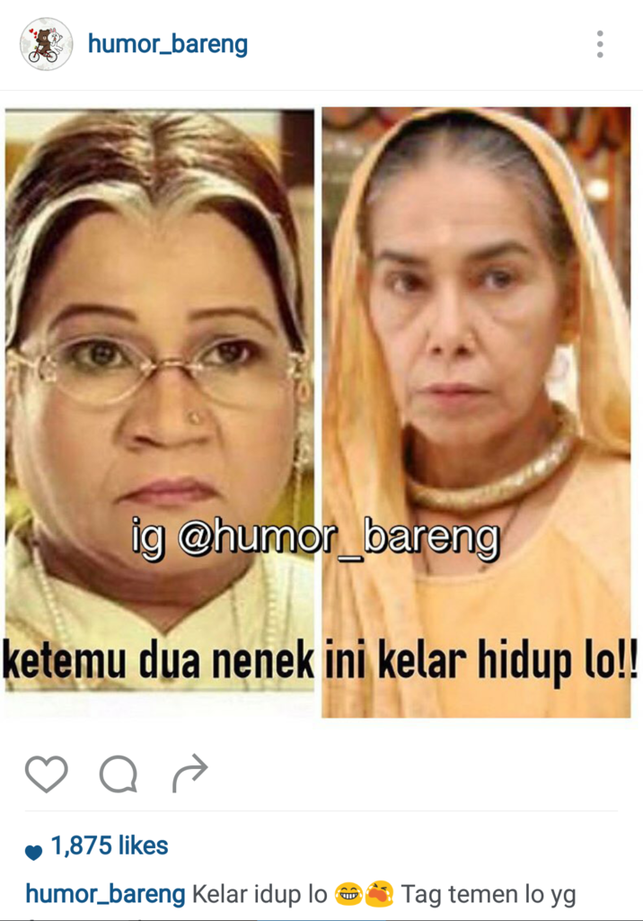 Postingan gambar / meme yang lagi Hits di Instagram nih gan