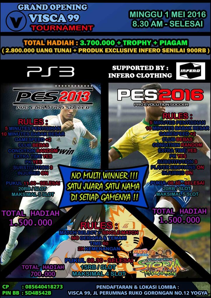 H-1 Lomba PS 3 PES 2013, PES 2016, NARUTO JOGJA 