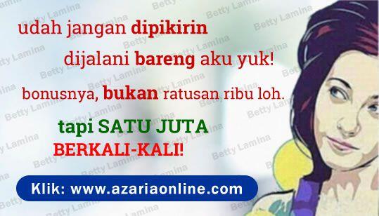 Modal hanya sekali, bonus 1 juta berkali-kali. Bukan investasi atau money game.