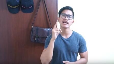 Kaesang Bikin Video di Kamar, Kok Ada Tas Cewek?