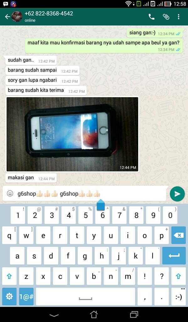 ****TESTIMONIAL G6 SHOP ID GABAN006****