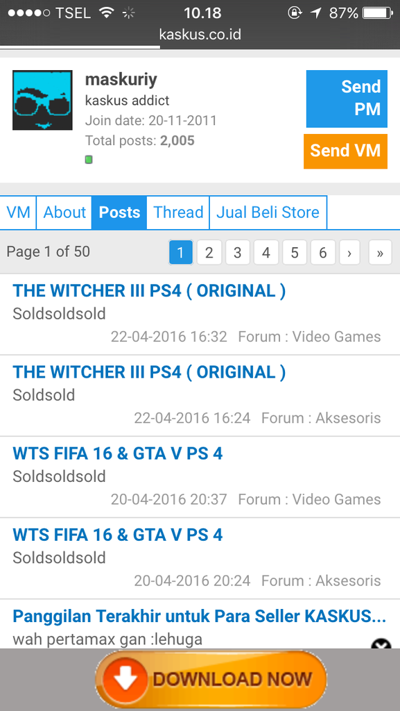 Penipuan WTS BD Game Ps 4
