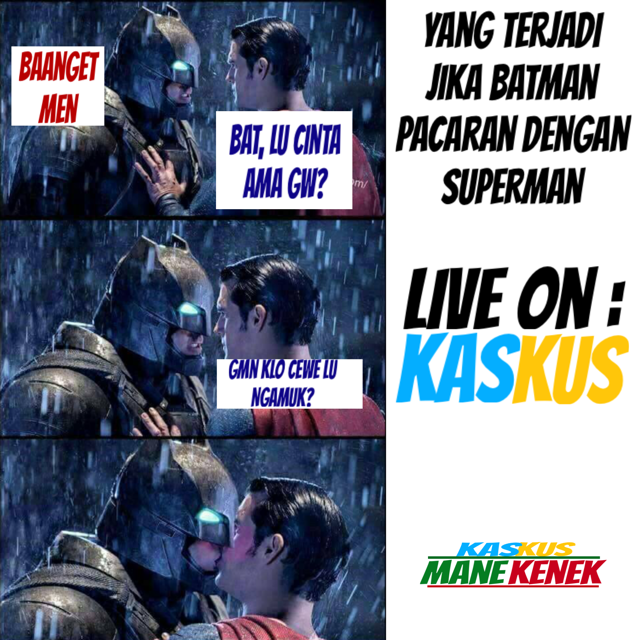 Yang Terjadi Jika Batman Pacaran Dengan Superman!!