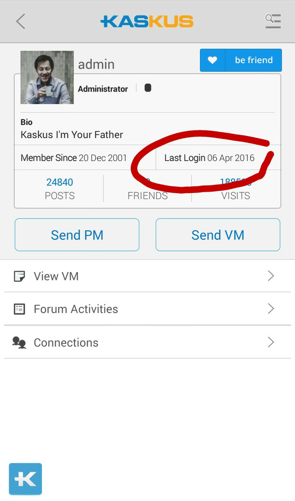 Pertanyaan &amp; Saran Seputar Fitur Last Login Kaskus