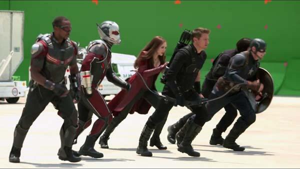captain america civil war. The making of/Behind the scene