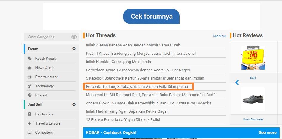 Bercerita Tentang Surabaya dalam alunan Folk, Silampukau