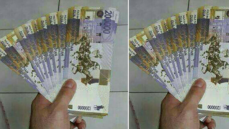 Awas!! Beredar Uang Pecahan 200 Ribu Palsu