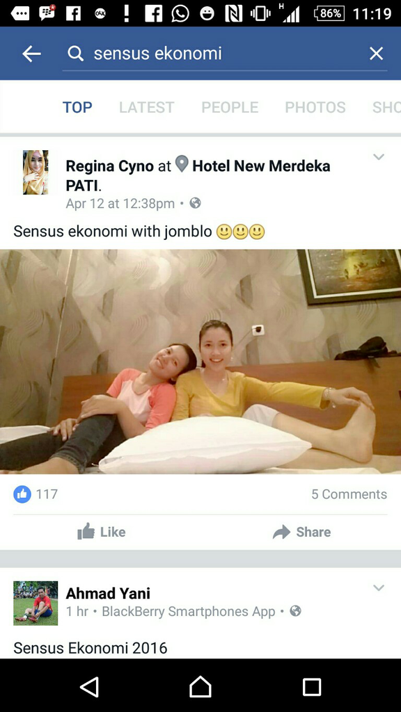 sensus ekonomi 2016 pemborosan