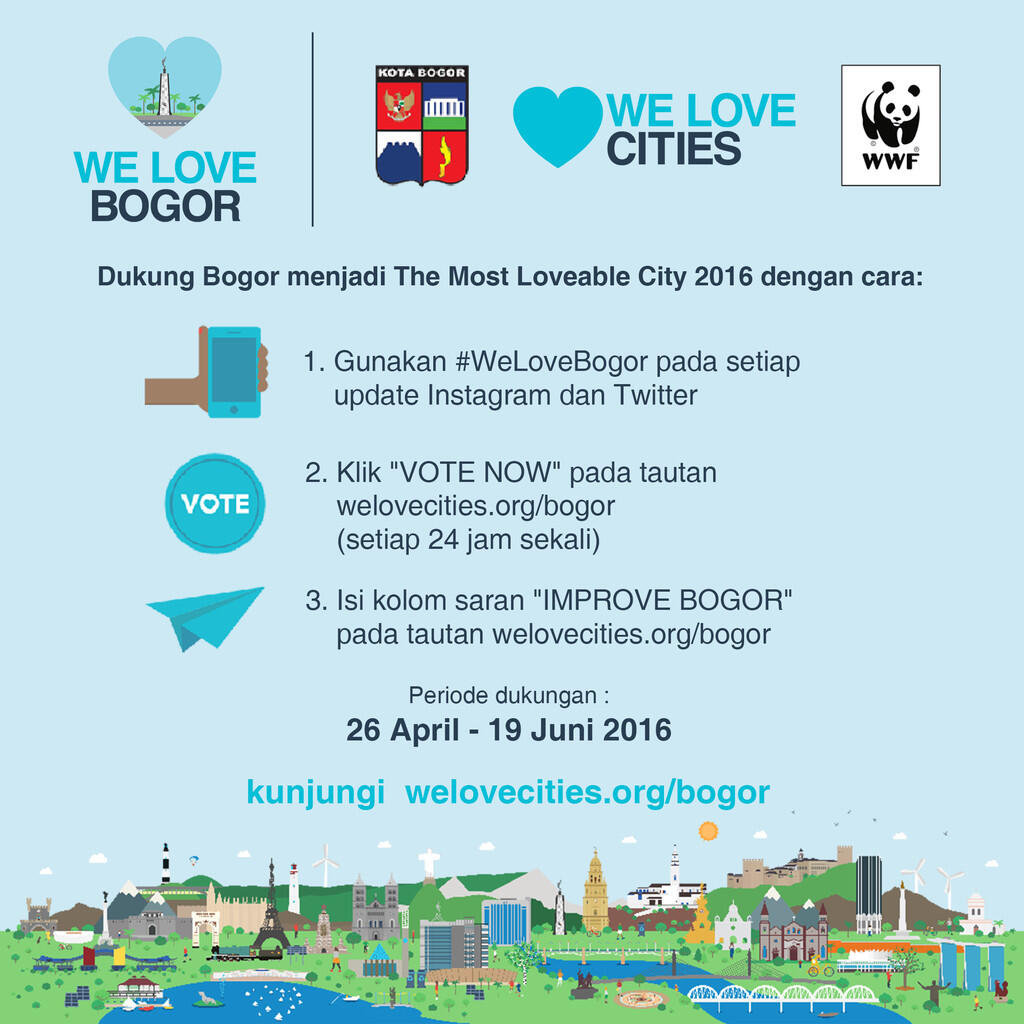 &#91;OFFICIAL THREAD&#93; AYO DUKUNG BOGOR MENJADI YANG TERBAIK DI WE LOVE CITIES AWARD 2016