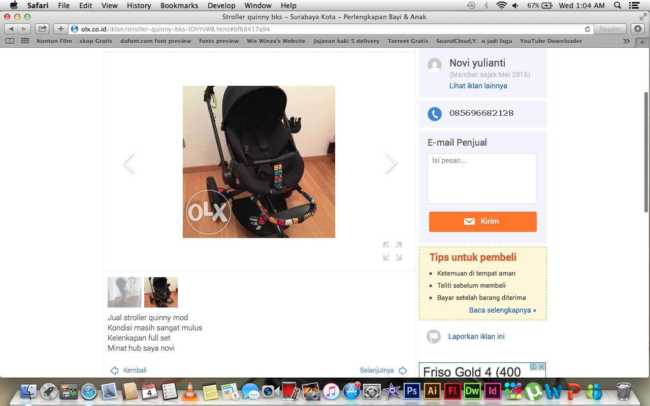 PENIPUAN OLX iPod touch 5th Generation 32GB Blue Mint Condition IngridKarlina