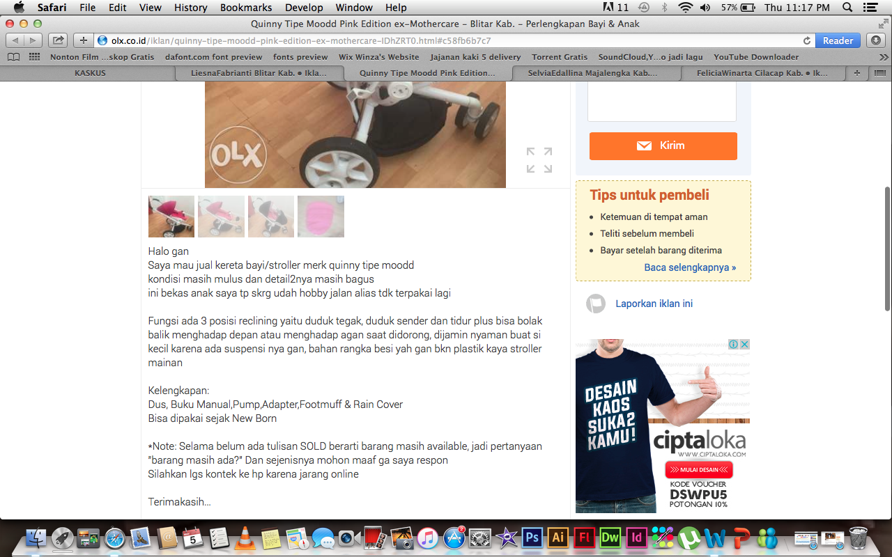 PENIPUAN OLX iPod touch 5th Generation 32GB Blue Mint Condition IngridKarlina