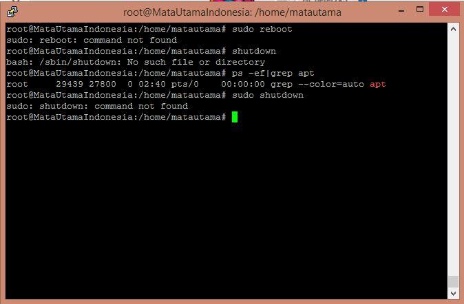 &#91;ASK&#93; Ubuntu server ga bisa reboot dan shutdown ?