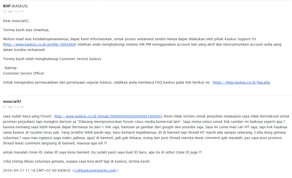 ADA APA DENGAN KASKUS ?? ID DI BANNED MULU DAN GAK ADA RESPON !!