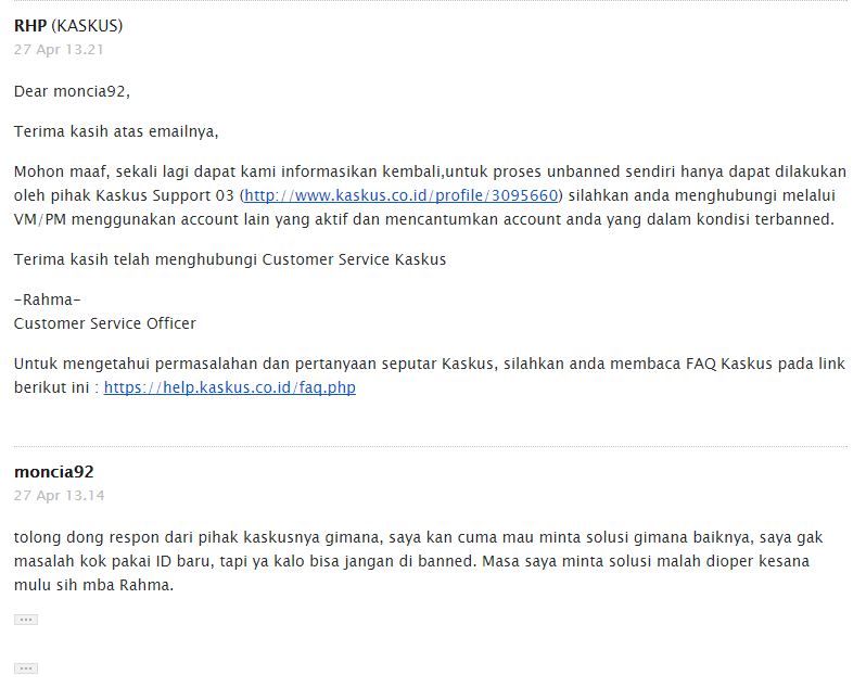 ADA APA DENGAN KASKUS ?? ID DI BANNED MULU DAN GAK ADA RESPON !!