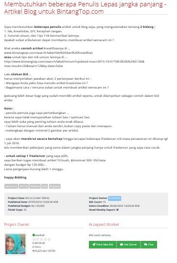 &#91;LOWONGAN FREELANCER&#93; Membutuhkan beberapa Penulis Lepas Artikel