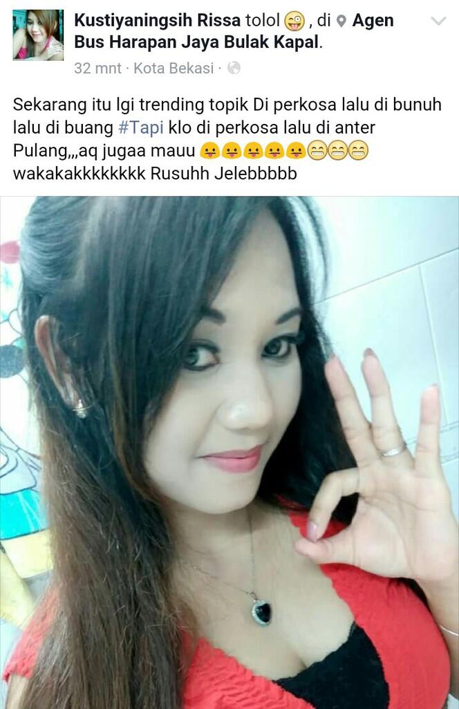 Netizen ini minta diperkosa dan dianter pulang