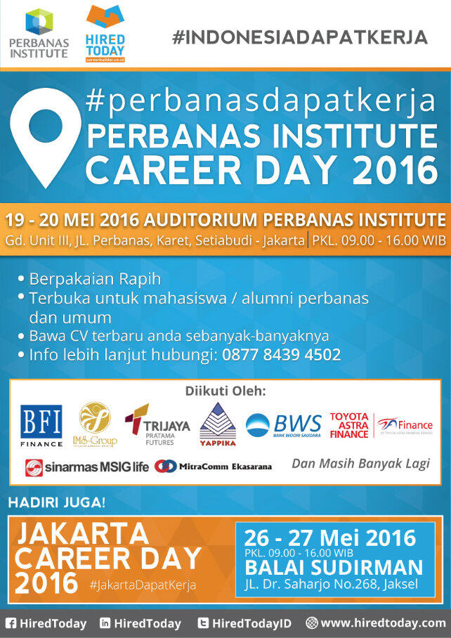 Perbanas &amp; Jakarta Career Day 2016