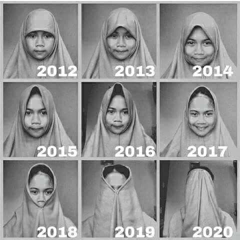 Inilah Sejarah Model Kerudung Hingga Tulisan Arab yang Bikin kamu Lapar !