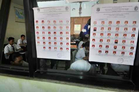Begini suasana UN berbasis komputer disejumlah SMP DKI Jakarta