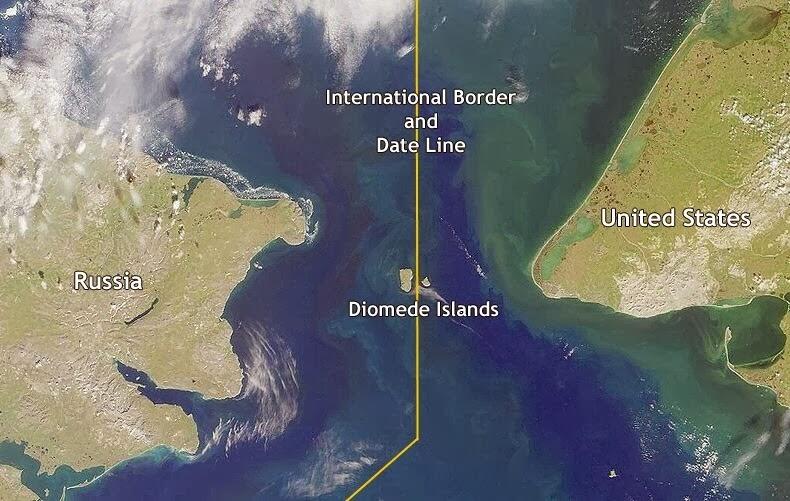 Kepulauan diomede, Si pulau esok dan Si pulau kemarin