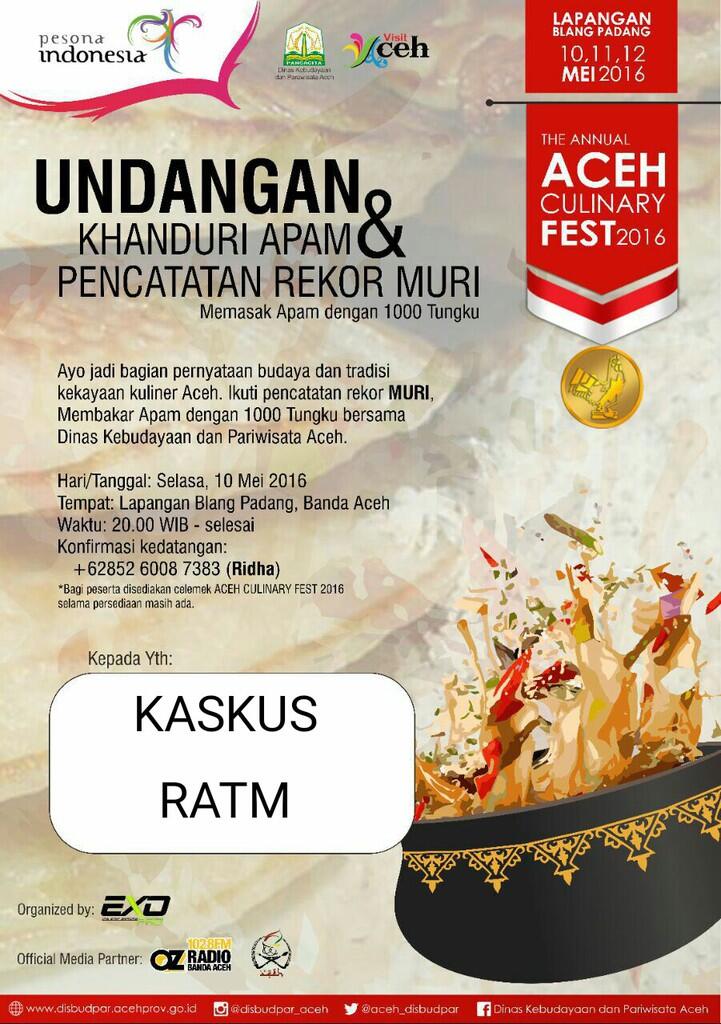 &#91;UNDANGAN&#93; KHANDURI APAM &amp; PENCATATAN REKOR MURI