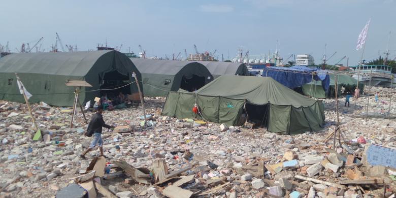 Tenda Besar di Pasar Ikan Ternyata Pemberian Prabowo