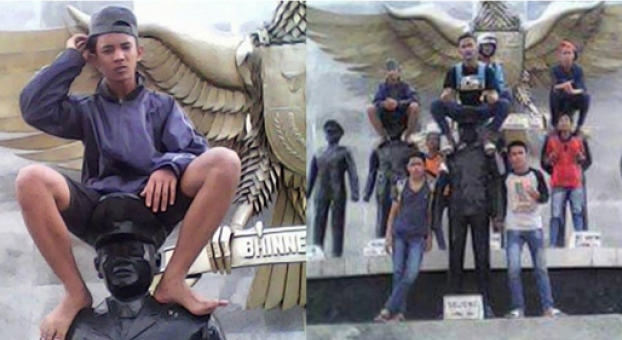 Alasan ABG Foto Injak Patung Pahlawan: Untuk Kenang-kenangan!